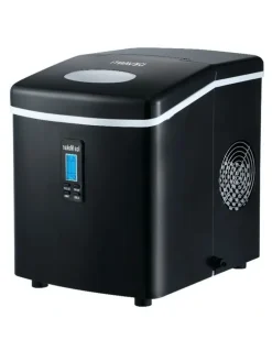 Devanti Devanti 3.2L Portable Ice Maker Machine Stainless Steel Ice Cube Black