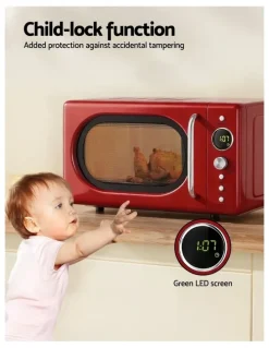 Devanti Devanti Microwave Oven 700W 20L in Red