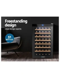 Devanti Devanti Wine Fridge Cooler 51 Bottles