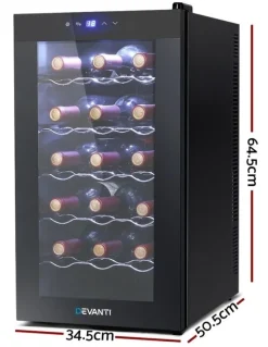 Devanti Devanti Wine Fridge Cooler 18 Bottles
