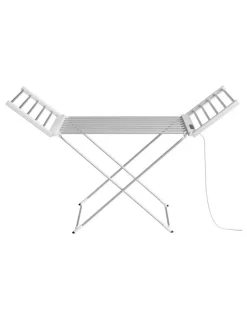 Devanti Foldable Electric Heated Towel Rail Rack With 24H Timer