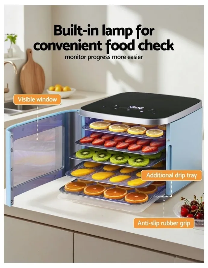 Devanti Food Dehydrator Mini Fruit Dryer Set Of 5 Trays in Multi