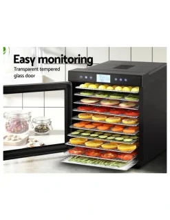 Devanti Food Dehydrators 10 Trays in Black