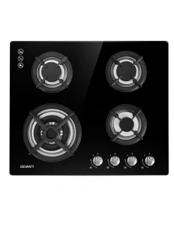 Devanti Gas Cooktop 60cm 4 Burner Ceramic