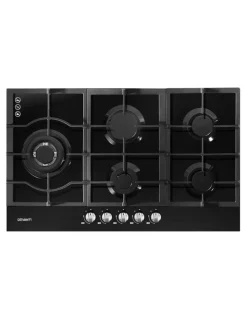 Devanti Gas Cooktop 90cm 5 Burner in Black