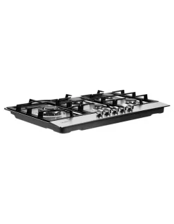 Devanti Gas Cooktop 90cm Kitchen Stove in Silver