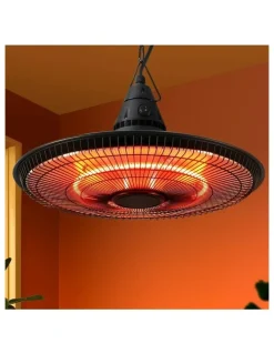 Devanti Hanging Electric Patio Heater 1500W in Black