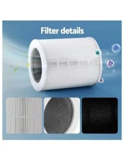 Devanti Hepa Replacement Filter 4 Layers Air Purifier in White