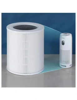 Devanti Hepa Replacement Filter 4 Layers Air Purifier in White
