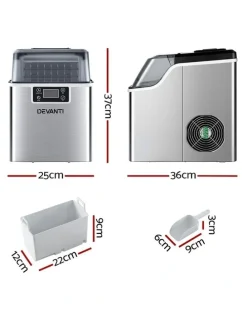Devanti Ice Maker in Silver
