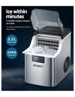 Devanti Ice Maker in Silver