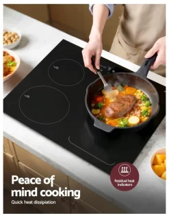 Devanti Induction Cooktop Electric Cooker 60cm in Black