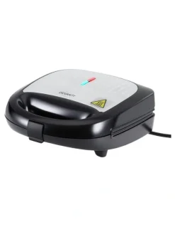 Devanti 3 in 1 Sandwich Press Waffle Maker Grill 850W in Black