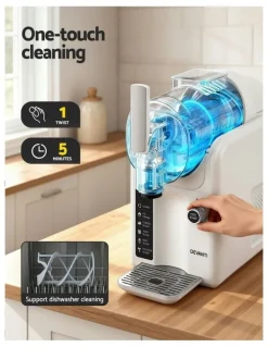 Devanti 5in1 Slushie Machine Ice Cream Maker 2L in White
