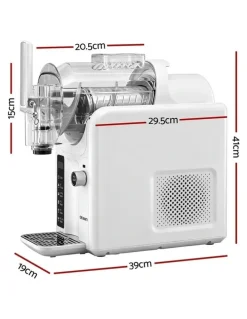 Devanti 5in1 Slushie Machine Ice Cream Maker 2L in White