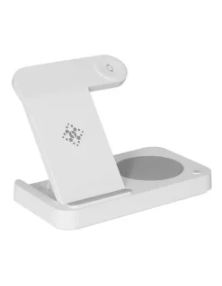 Devanti 4-in-1 Wireless Charger Dock on White