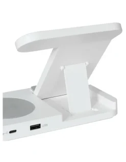 Devanti 4-in-1 Wireless Charger Dock on White