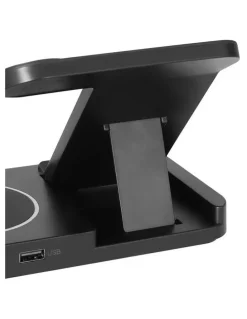 Devanti 4-in-1 Wireless Charger Station in Black