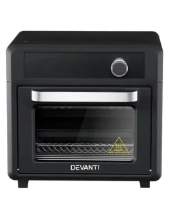 Devanti LCD Air Fryer Oven 20L in Black