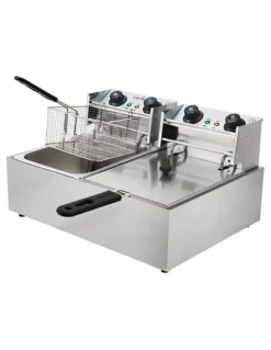Devanti 20L Electric Commercial Deep Fryer Double Baskets 4400W
