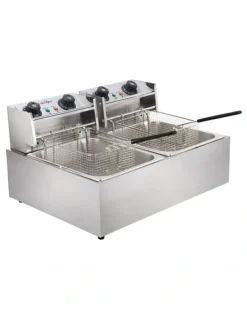 Devanti 20L Electric Commercial Deep Fryer Double Baskets 4400W