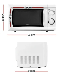 Devanti 20L Microwave Oven 700W in White