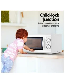 Devanti 20L Microwave Oven 700W in White