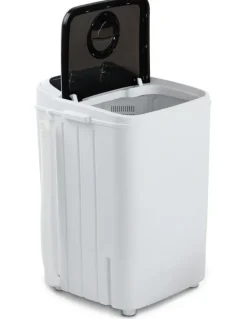 Devanti Mini Portable Washing Machine 4.6kg in White/Black