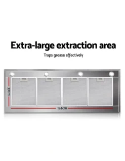 Devanti 15mm Commercial BBQ Rangehood in Silver