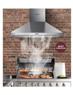 Devanti 1200MM Commercial Range Hood in Silver