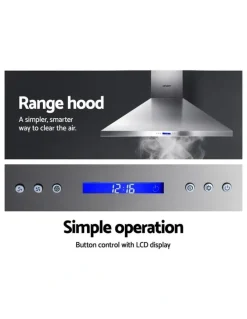 Devanti 1200MM Commercial Range Hood in Silver