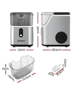 Devanti Nugget Ice Maker Machine 15kg