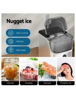 Devanti Nugget Ice Maker Machine 15kg