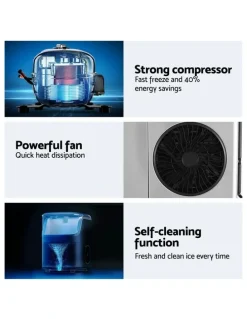 Devanti Nugget Ice Maker Machine 15kg
