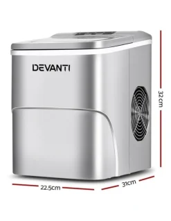 Devanti Portable Ice Cube Maker Silver