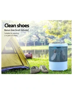 Devanti Portable Top Load Washing Machine 3KG Black PWM-S-30-BK