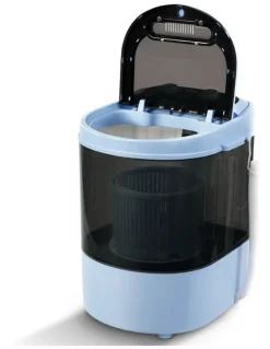 Devanti Portable Top Load Washing Machine 3KG Black PWM-S-30-BK
