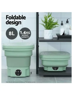 Devanti Portable Washing Machine 8L in Green