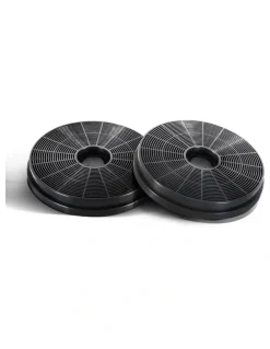 Devanti Range Hood Carbon Charcoal Filters Replacement X2 17cm in Black