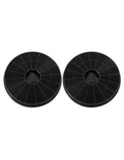 Devanti Range Hood Carbon Charcoal Filters Replacement X2 17cm in Black