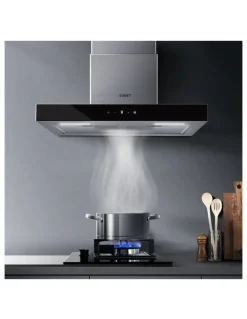 Devanti Range Hood 60cm Glass Kitchen Canopy Stainless Steel