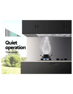 Devanti Range Hood Rangehood Undermount Built In Stainless Steel Canopy 52cm