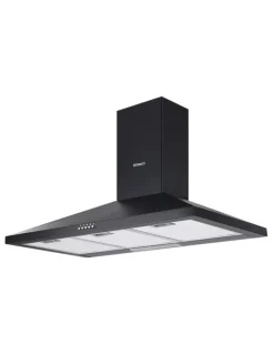 Devanti Range Hood Rangehood 90cm 900mm Kitchen Canopy LED Light Wall Mount Black