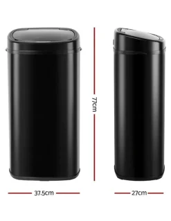 Devanti Rubbish Automatic Motion Sensor Bin 68LinBlack