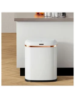 Devanti Rubbish Automatic Motion Sensor Bin 38L in White
