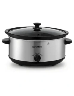 Devanti Slow Cooker 6.5L in Silver