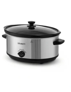 Devanti Slow Cooker 6.5L in Silver