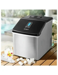 Devanti Stainless Steel LED Display Portable Ice Maker 3.2L