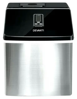 Devanti Stainless Steel LED Display Portable Ice Maker 3.2L