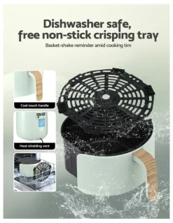 Devanti Touch Control Air Fryer 1700W 5L